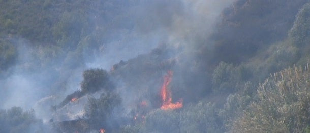 Σε εξέλιξη μεγάλη πυρκαγιά στο Λαλιώτι Κορινθίας (εικόνες, βίντεο)